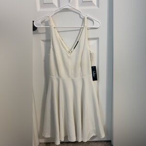 Lulus White V-Neck Dress